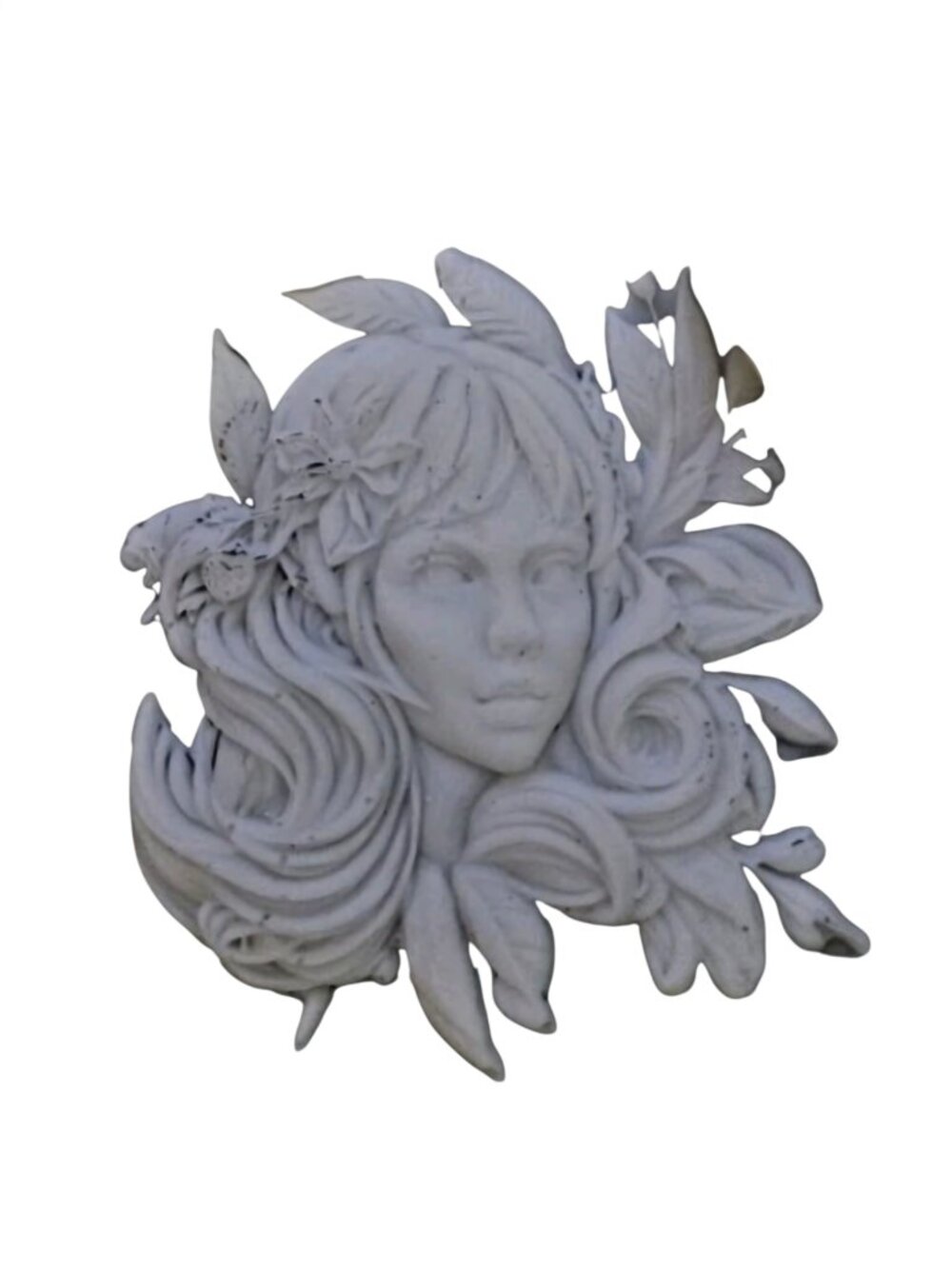 Decorative Floral Woman Silicone Mold